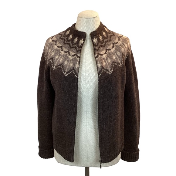 Fair Isle Nordic 100% Lambswool Sweater - Picture 2 of 8